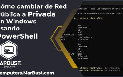 Cómo cambiar de Red Pública a Privada en Windows usando PowerShell