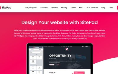 SitePad: la herramienta de creación de sitios web más fácil