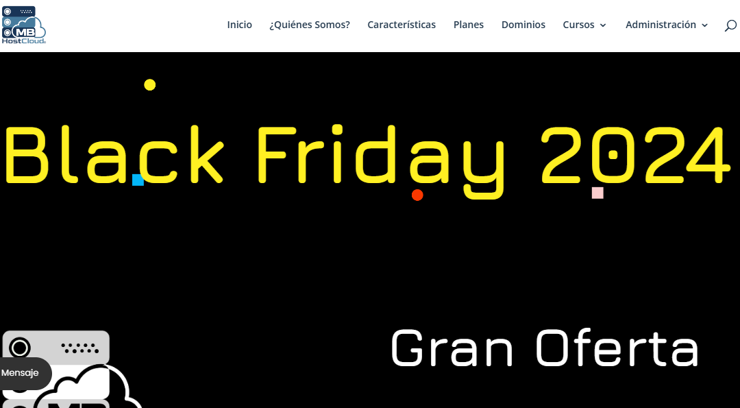 Promociones especiales en Hosting del 25 al 29 de noviembre | MBHostCloud® Support