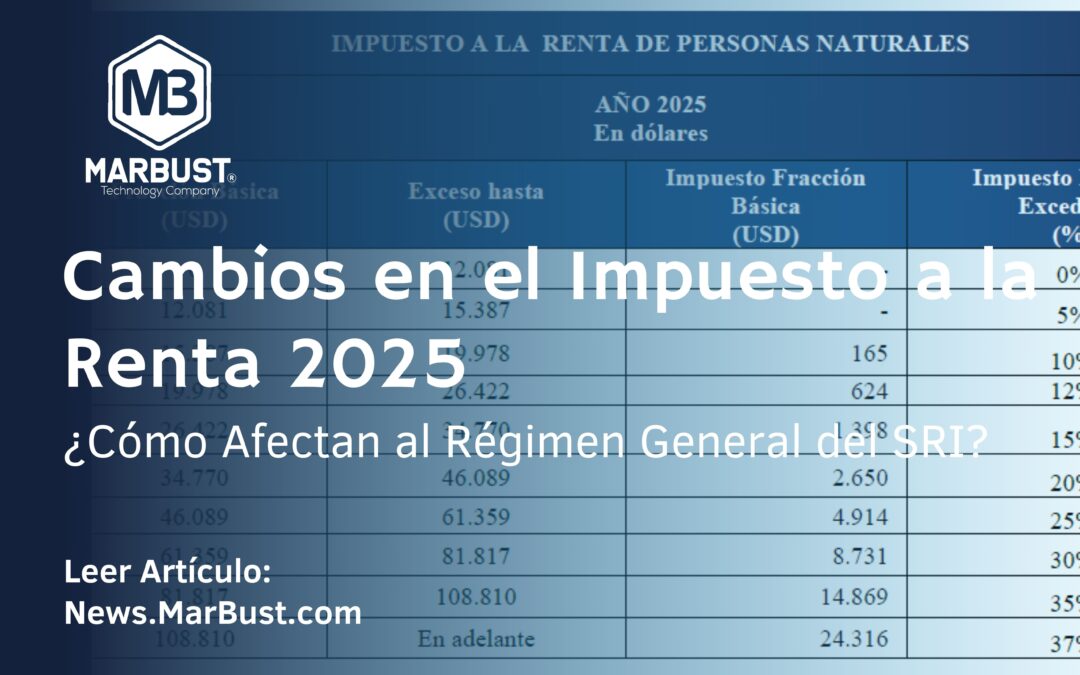 Cambios en el Impuesto a la Renta 2025: ¿Cómo Afectan al Régimen General del SRI?