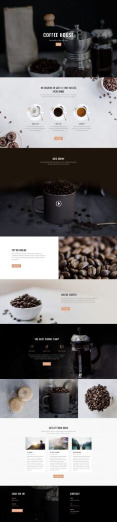 landing page