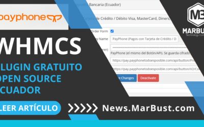 PayPhone WHMCS: Marbust Technology Company libera una integración gratuita y de código abierto para Ecuador