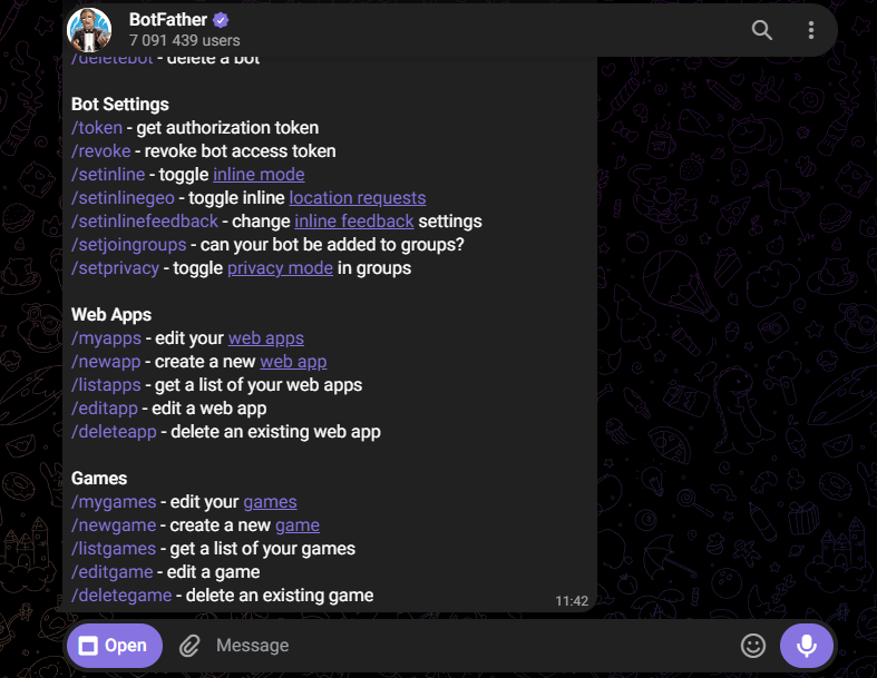 bot de telegram